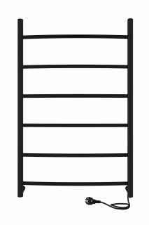 Полотенцесушитель электрический Indigo Arc LCAE80-50BRR 80x50 см чёрный муар